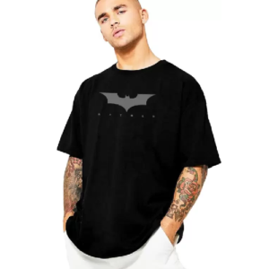 Men Solid Round Neck Cotton Blend Black T-Shirt