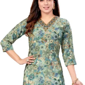COTLAND Fashions Jaipuri Cotton Printed Short Kurti for Women
