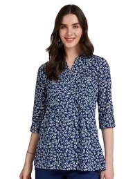 Myx Women’s Printed Straight Cotton Short Kurti