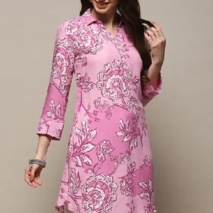 BIBA Women Rayon Straight Kurta