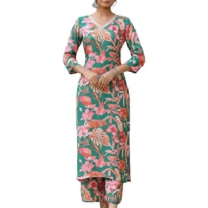 ANNI DESIGNER Women’s Rayon Blend Kurta with Palazzo
